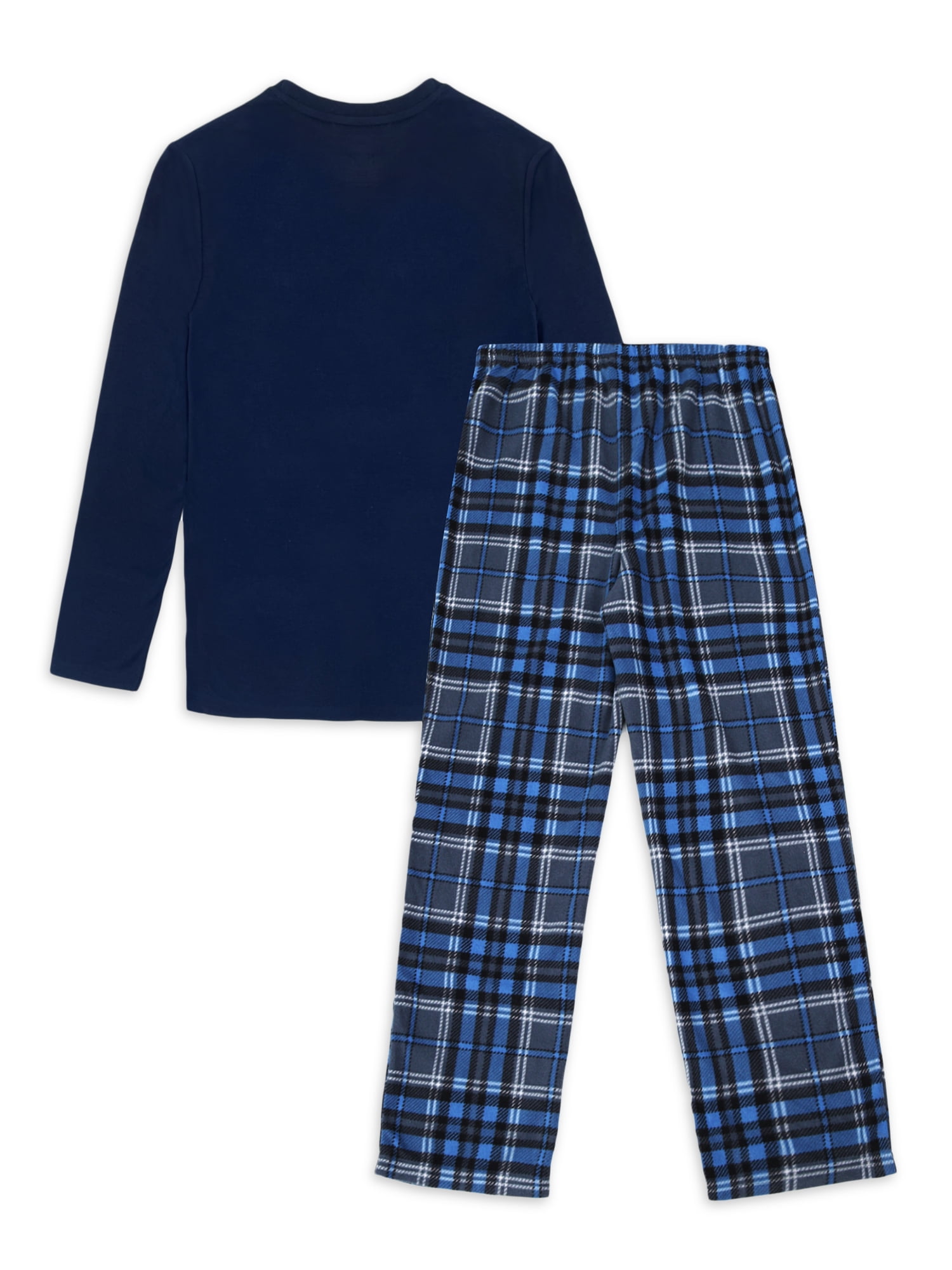 Wonder Nation Boys Long Sleeve Graphic Top with Jogger Pants Sleep Pajama Set, Sizes 4-18