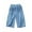 Blue, variant on ZKIRBJV Long Shorts for Girls Size 10-12 Summer Athletic Elastic Jeans Shorts Kids Cute Solid Color Midi Shorts with Pockets Blue 5-6 Years