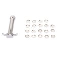thumbnail image 5 of Extrusora de arcilla de aleación de Zinc, diferentes patrones, extrusora de pasta de azúcar desmontable que ahorra esfuerzo, con 19 discos para manualidades DIY, 5 of 5