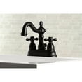 thumbnail image 2 of Kingston Brass KB1600AX Robinet de Toilette Traditionnel 4 Po - Noir Mat, 2 of 2