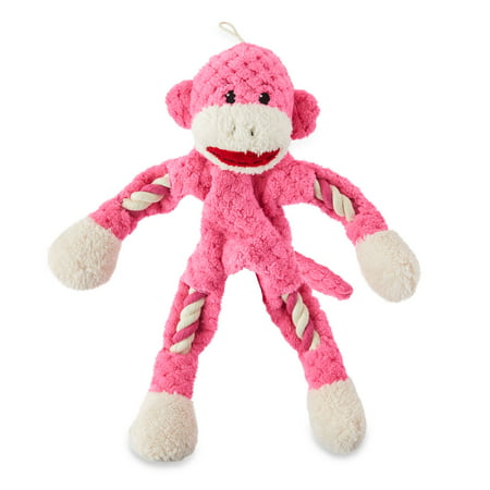 Vibrant Life Tough Buddy Rope Monkey Dog Toy, Chew Level 3