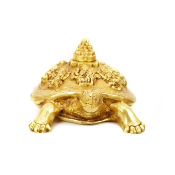 Vishnu Vahana Kurma Murti vishnu Yantra Brass Material Statue For Puja, Home Mandir, Gifts by Pooja Bazar 15 X 7 X 10 In
