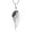 Black, variant on 925 Sterling Silver White Angel Wing Pendant Necklace for Women Cubic Zirconia 18" Chain