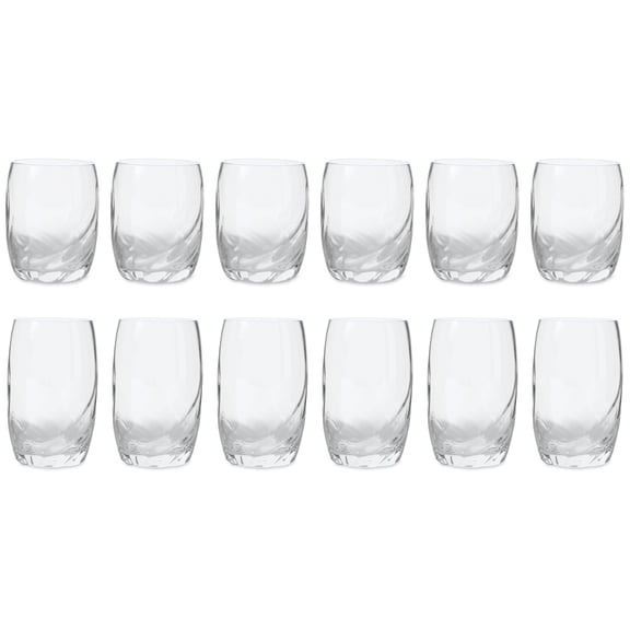 Mainstays Bronte Glass Drinkware Set, Set of 12, 12 Ounce & 16 Ounce