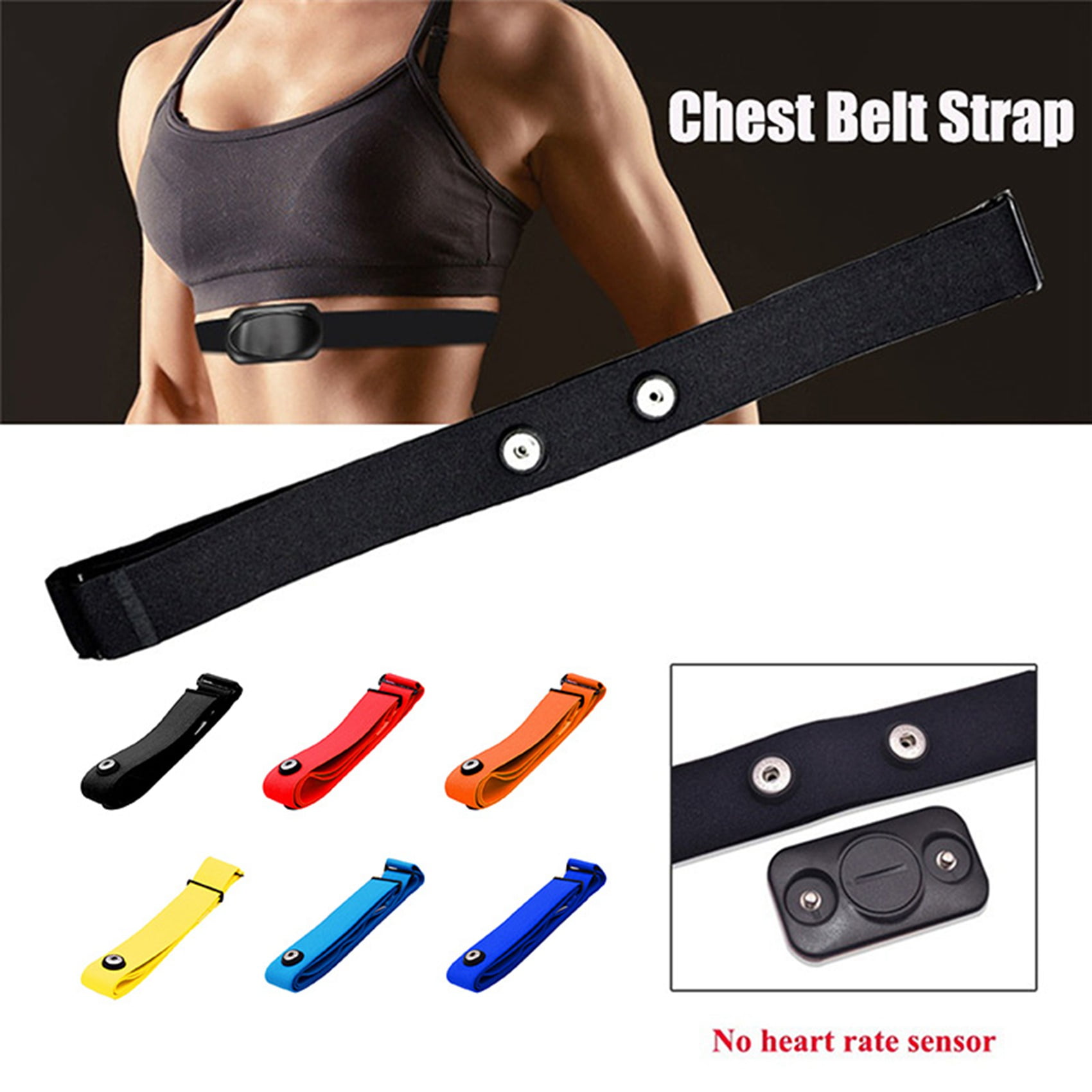 Heart Rate Chest Strap 3Pcs for Heart Rate Chest Strap Adjustable