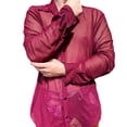 thumbnail image 4 of Men Mesh Top, Long Sleeve Men See Through Shirt Fashion Turn Down Collar For Date For Male ANGGREK Ocean Broad Surfboard Fins, 4 of 6