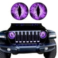 thumbnail image 2 of Headlight Round Decals of Beast Eyes 3D Stereoscopic Eyes Headlight Decal Stickers Car Headlight Decals Decoration Stickers, 2 of 5