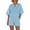 Light Blue#9527, variant on BOOMNY Womens 2 Peice Shorts Sets Solid Short Sleeve Tops Shorts Outfits for Women Summer Casual Matching Sets