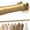 Golden, variant on Supforce Closet Rods for Hanging Clothes,17-38in Stepless Adjustable Closet Rod,1.3in Diameter Heavy Duty Closet Hanging Rod, Silver
