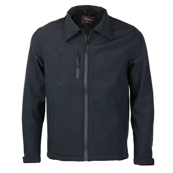 Maximos Men's Lightweight Athletic Water Resistant Windbreaker Jacket JERRY (Black,S)