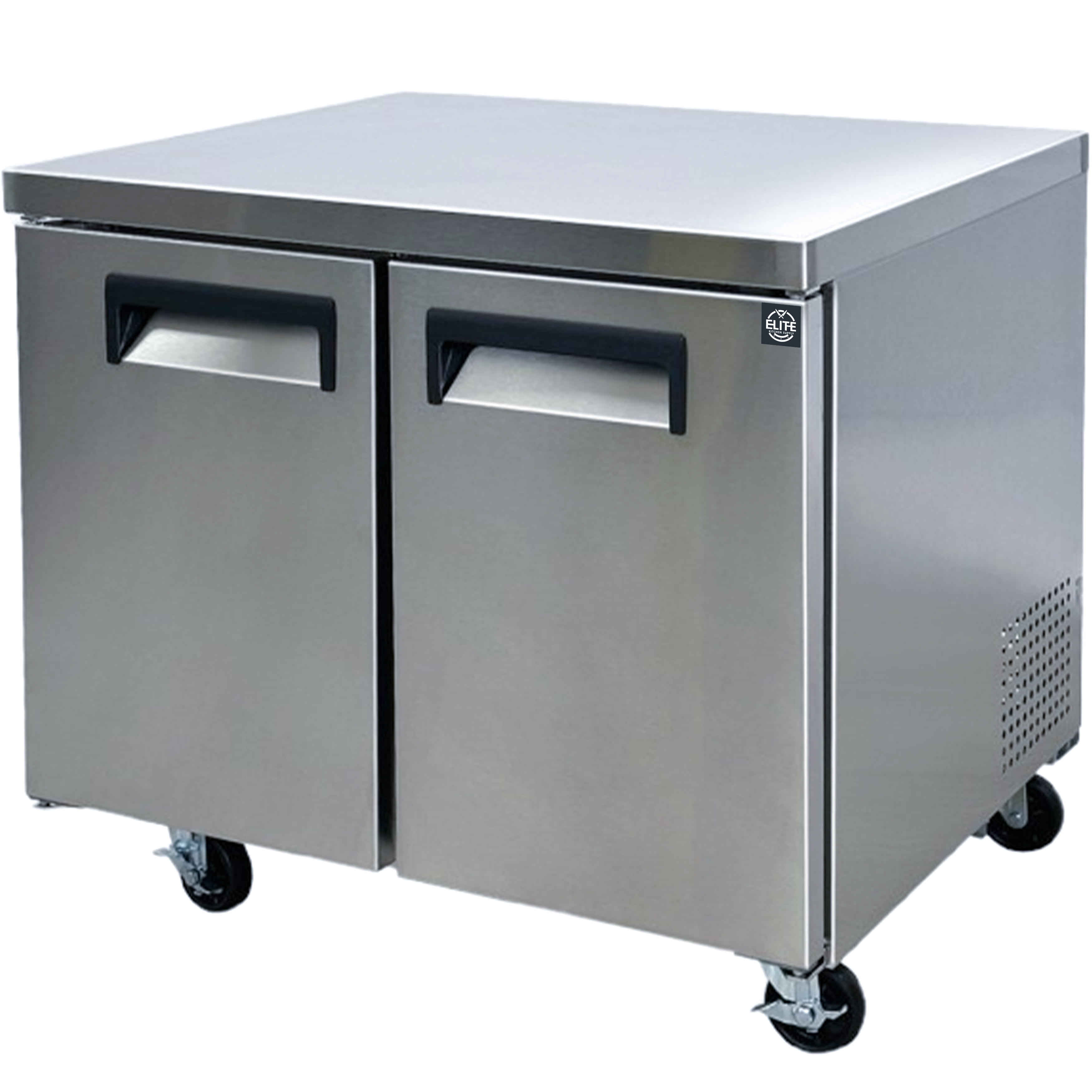 NSF 36 in. Worktop Refrigerator 8 Cu.ft. Commercial Refrigerator Undercounter, Stainless Steel, Auto Defrost