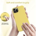 thumbnail image 2 of Compatible with iPhone 15 Pro Max Case with Screen Protector,Upgraded Liquid Silky Soft Silicone Cover,Fashionably  for Men Women Girls,Protective Phone Case 6.7",Yellow, 2 of 12