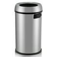 thumbnail image 3 of Poubelle en Acier Inoxydable Givré Robuste de 65 L/17 Gallon – Bac à Déchets à Dessus Ouvert Résistant aux Traces de Doigts – Qualité Commerciale – Spécifications É.-U., 3 of 7