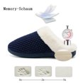 thumbnail image 3 of Zapatillas de invierno cálido de las mujeres cómodas zapatillas de felpa interior casa antideslizante acogedor amplia zapatillas ligeras, 3 of 5