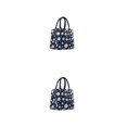 thumbnail image 2 of Soidarity Fiambrera portátil, bolsa de tela impermeable, enfriador térmico de alimentos, bolsa de almacenamiento de Picnic con aislamiento de Azul oscuro 2Conjunto, 2 of 6
