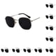 thumbnail image 2 of Gafas de sol polarizadas Minnieouse con montura ligera unisex Plata Negro Gris C1, 2 of 6