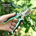 thumbnail image 5 of Stainless Steel Garden Pruning Shears, Sharp Bypass Pruners with Comfort Grip for Flower Branches, Plants & Tree Trimming,Green, 5 of 6