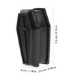 thumbnail image 2 of YEAHIBABY 2Pcs Props Coffin Decor Spooky Halloween Decoration Black Plastic Small Coffin, 2 of 7