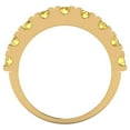 thumbnail image 5 of 1.53 ctw Wedding Band for Women - 18K Yellow Gold Simulated Yellow Diamond Stackable Eternity Ring, 5 of 6
