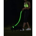 thumbnail image 2 of Led Lighted Up Dog Collar Flashing 100% Waterproof USB Rechargeable Pet Dog Safety Collar Glow in The Dark Light-up Neck Loop GREEN(14.56IN-18.11IN), 2 of 7