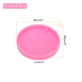 thumbnail image 2 of Uxcell 4 Pcs Moldes de Resina de Círculo Grande de Silicona para Colgantes de Llaveros, Rosa, 2 of 6
