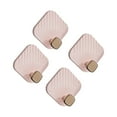 thumbnail image 4 of Esquirla 4 Pieces Towel Hooks Multifunctional Hooks Decorative Door Hanger Hand Towel Wall Hanger for Office Kitchen Hotel Scarfs Hats pink, 4 of 8