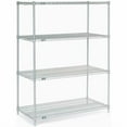 thumbnail image 4 of Nexel Poly-Z-Brite® 5 Tier Wire Shelving Starter Unit, 48"W x 18"D x 86"H, 4 of 5