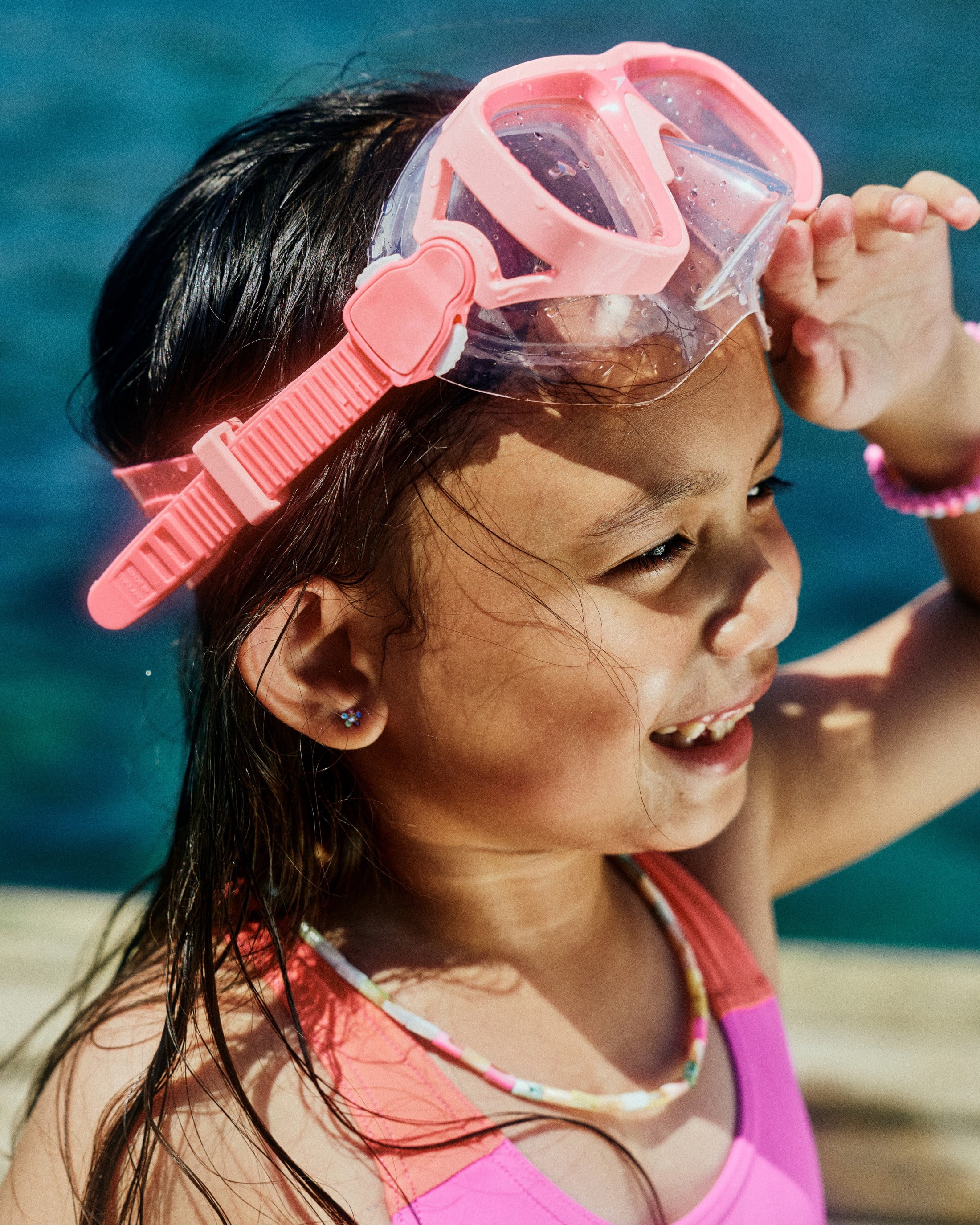 Speedo Kids Compass Swim Mask, Soft Fit with UV Protection, Ages 3-6