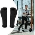 thumbnail image 4 of HUGFEGWE Electric Scooter Handle, Scooter Handle Grips 2pcs Sleeve Soft Anti Slip Replacement Electric Scooter Handlebar Cover For Outdoor Riding (Black) CJB91-47080, 4 of 9