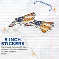 thumbnail image 4 of (2 Pack) North Carolina Stickers - NC American Flag - State Pride Decals - 5" On Longest Side - Sticks to Smooth Flat Surfaces - Made in USA - BMCS18746, 4 of 7