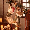thumbnail image 4 of Valery Madelyn 21" Christmas Stockings, Fox Christmas Hanging Stockings for Fireplace Stairs Christmas Tree Decor, 4 of 9