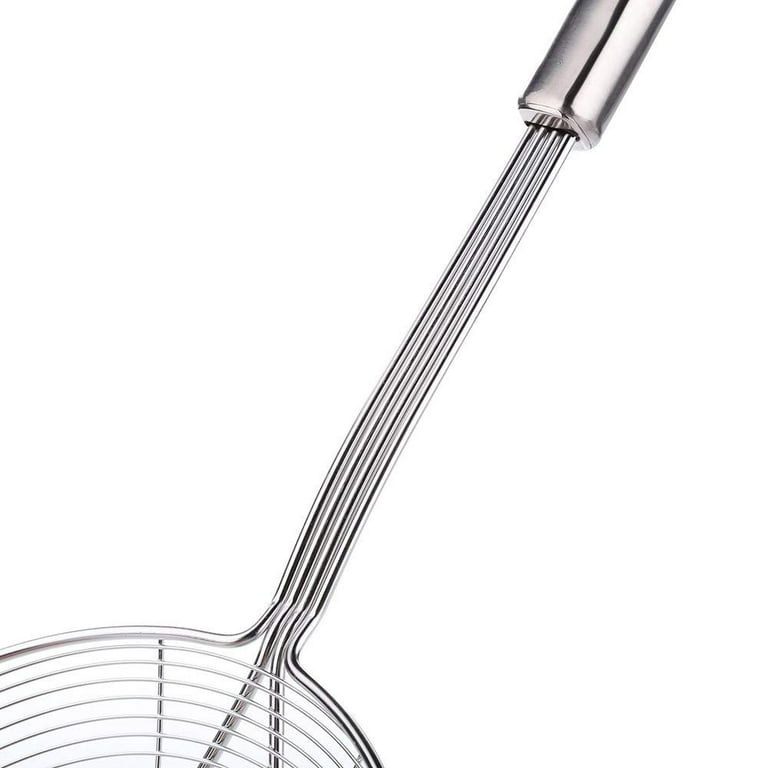 Versatile Stainless Steel Spider Strainer/Skimmer/Ladle for Cooking and  Frying, Chirano Kitchen Gadgets Wire Strainer Pasta Strainer Spoon (6 Inch)