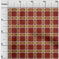 thumbnail image 1 of oneOone Georgette Viscose Fabric Tartan Check Print Fabric By The Yard 42 Inch Wide, 1 of 4