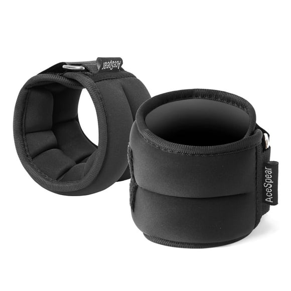 Pesas de tobillo Ace Spear para hombres, mujeres y niños, 0,5 kg, 1 kg, 1,5 kg, 2 kg y 2,5 kg