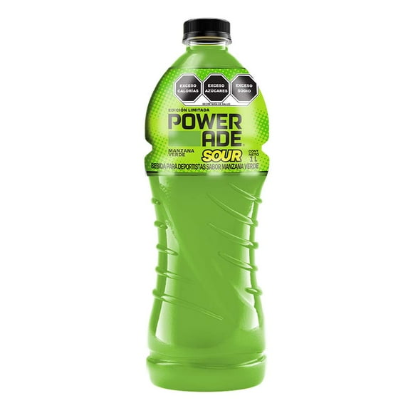 Bebida Powerade sour manzana verde 1L