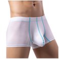 thumbnail image 3 of Bixock Boxer Briefs for Men,Men's Underwear Ice Silk Solid Color Pouch Enhanced Breathable Stretch Briefs, 3 of 6
