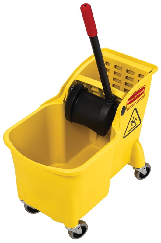 All-in-one Tandem Mopping Bucket and Mop Wringer Rubbermaid Commercial 31 Qt Y 