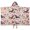 Dachshund and Flower, variant on Cute Pitbull Terriers Dog and Coffee Hooded Bath Towel,50"x30" for Ages 3 To 12 Kids, Quick Dry Lightweight Soft Microfiber Hood Beach Towel Cover Up for Kids