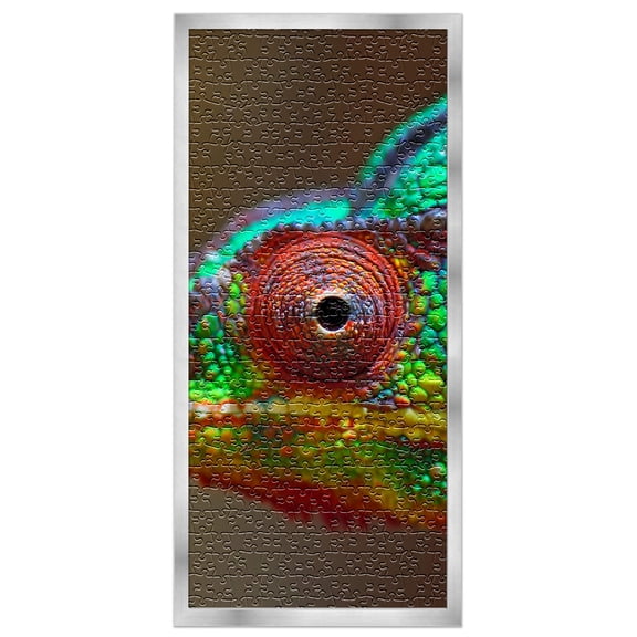 13x39 Frame for Jigsaw Puzzles - Wooden Silver Puzzle Frame For Puzzles Measuring 13x39 Inches