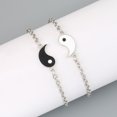 thumbnail image 3 of par de pulseras de amistad a juego con el Yin Yang. Pulseras de pareja. Joyería para parejas., 3 of 7