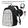 thumbnail image 2 of Daiia Carrot Rabbit Pattern USB Charging Backpack for Men and Women, Anti-Theft Backpack,Travel Backpack,School Backpack,College Backpack,Laptop Backpack, 2 of 7