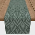 thumbnail image 3 of Creative Products Emerald Watercolor Diamond 16 x 72 Cotton Twill Table Runner, 3 of 3