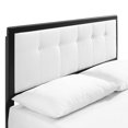 thumbnail image 5 of Willow King Wood Platform Bed With Splayed Legs Black White, 5 of 7