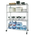 thumbnail image 2 of Ktaxon 4-Tier Storage Rack, Adjustable NSF Heavy Duty Wire Shelving Organizer Garage Kitchen, 24" W x 60" L x 70" H, Chrome, 2 of 7
