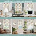 thumbnail image 6 of Tie Up Curtains for Windows Dandelion Valance Adjustable Balloon Curtain Colorful Spring Flowers Yellow Tie Up Shades for Kitchen Living Room Bedroom Privacy Curtain Drape 34x45 Inch, 6 of 9