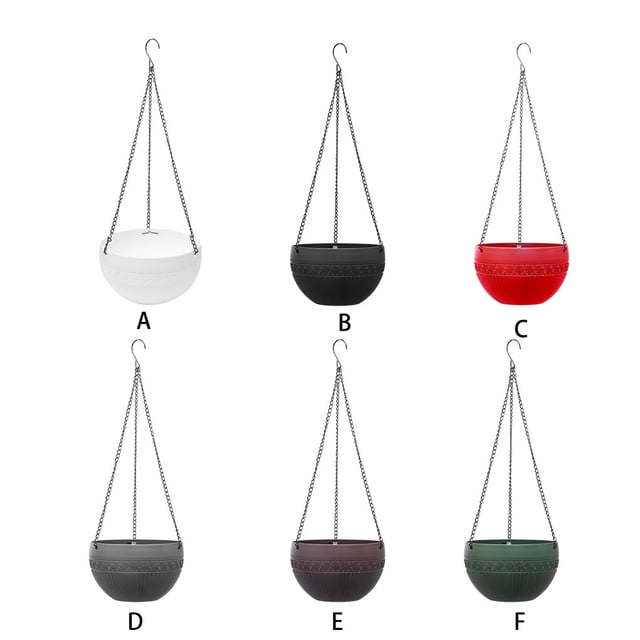 maskred 2pieces Wide Applications Versatile Flower Pot For Hanging Or Placing Breathable Hanging Flower Pots Black 1Set