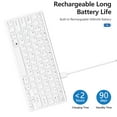 thumbnail image 5 of Ultra-Slim Bluetooth Keyboard Wireless Keyboard Compatible iPad 10th/iPad 10.2, 5 of 6
