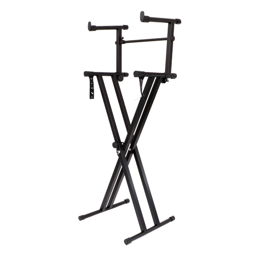 RYUJNDK Adjusted Electronic Piano Second Tiers Stand Piano Keyboard Stand Electric Piano Holder Adjustable Stable Keyboard Rack