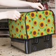thumbnail image 7 of Haiem Sunflower Leaves Print Toaster Covers 4 Slice Wide Slot,Bread Dust Cover & Fingerprint Protection,Bread Machine Cover,Appliance Covers, 7 of 7