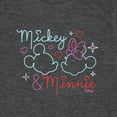 thumbnail image 3 of Disney - Mickey & Minnie Together in Neon - Youth Short Sleeve Graphic T-Shirt, 3 of 5